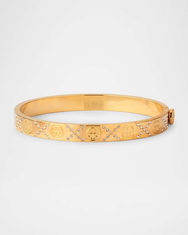 T Monogram Pave Hinge Bracelet